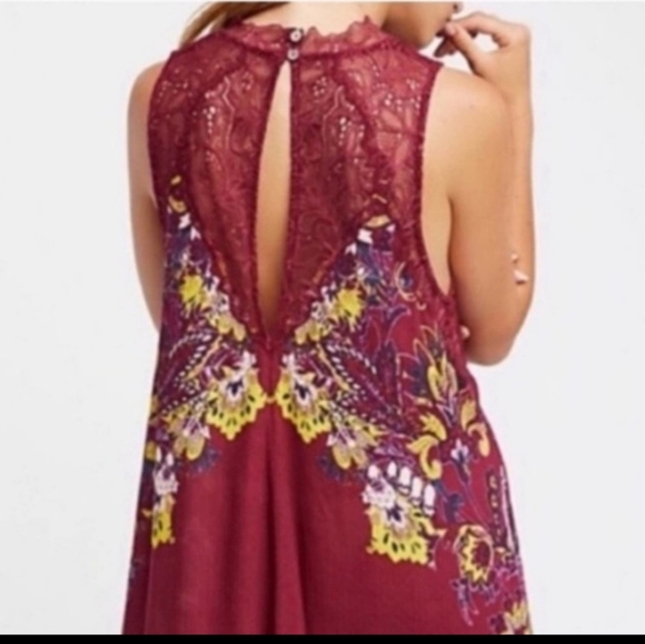 Free People Intimately Marsha Wine dress - Picture 4 of 12